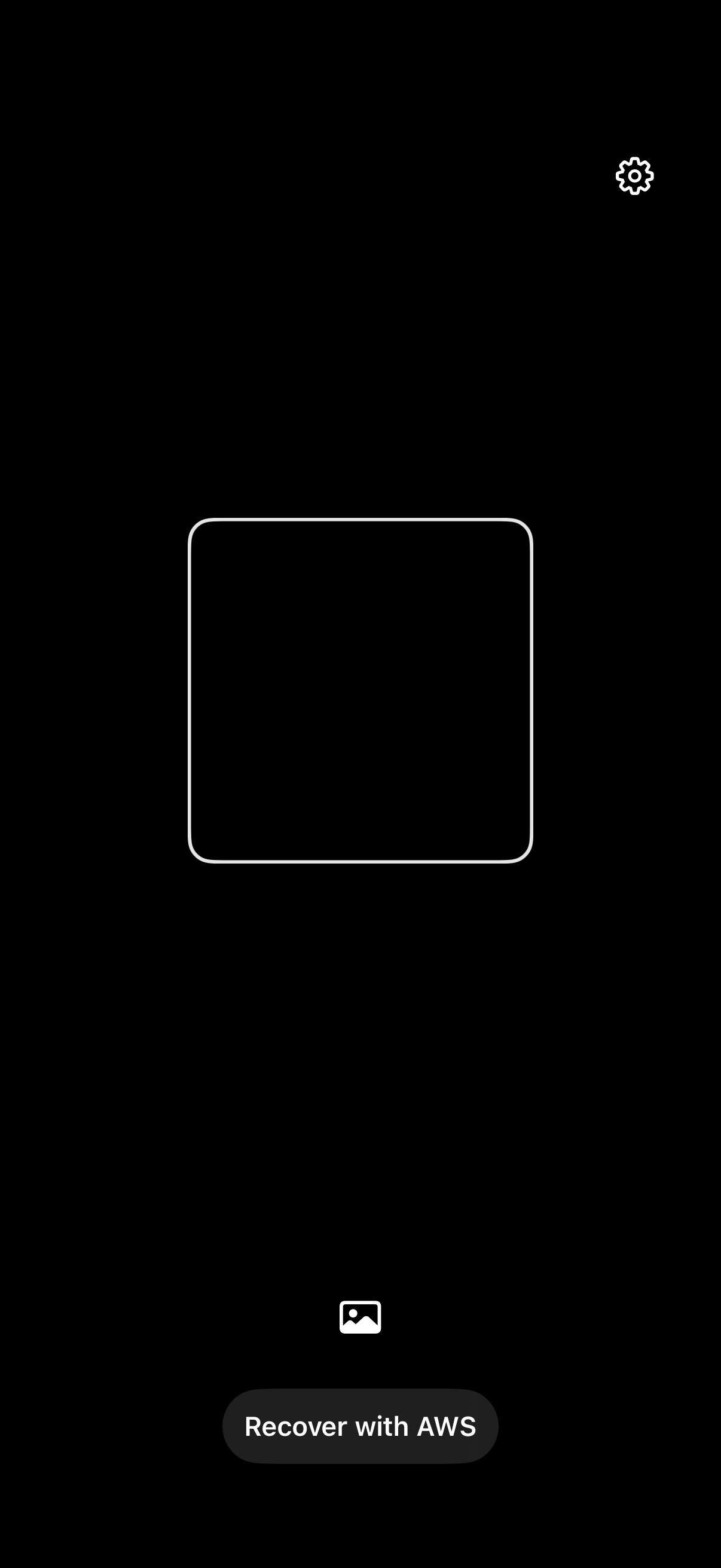 The iPhone app QR scanner for opening your setup code.